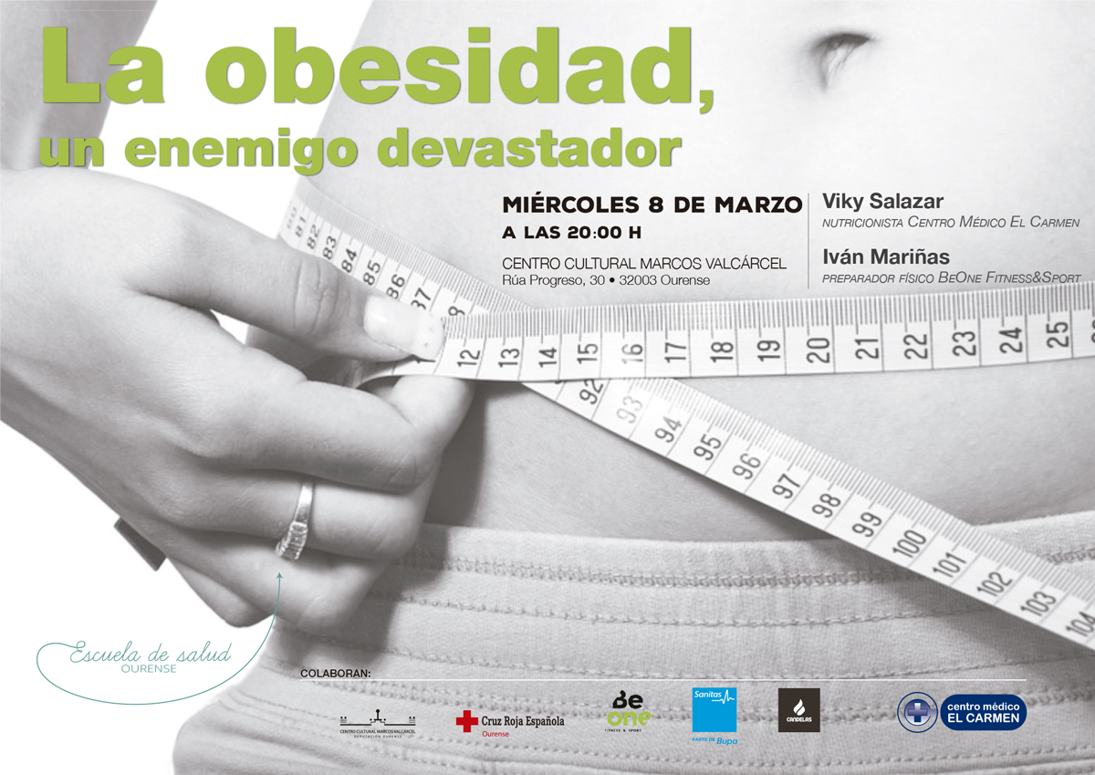 charla obesidad cartel